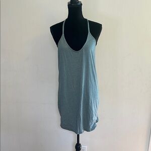 Lulu's Blue Fitted Backless Camisole
